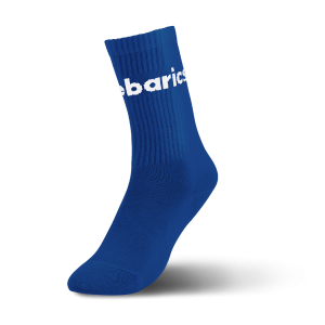 Barebarics - Barefoot Socks - Crew - Cobalt Blue - Big logo