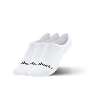 Barebarics - Barefoot Socks - No-Show - White - 3 pack