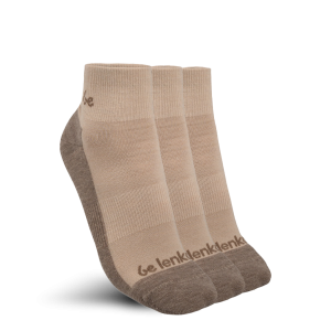 Barefoot Socks Be Lenka - Crew - Merino Wool – Beige - 3 pack