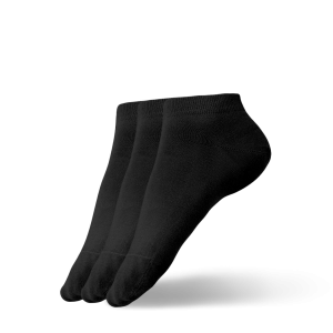 Barefoot Socks - Low-cut - Essentials - Black - 3 pack