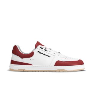Barefoot Sneakers Barebarics Wave - White & Crimson Red