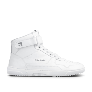 Barefoot Sneakers Barebarics Zing - High Top - All White - Leather