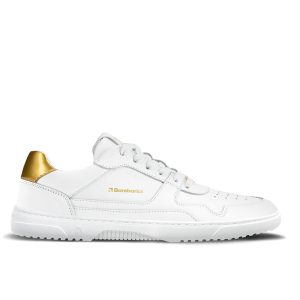 Barefoot Sneakers Barebarics Zing - White & Gold - Leather