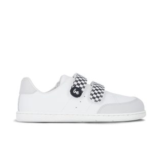 Kids barefoot sneakers Be Lenka Energise Preschool - White & Checkerboard