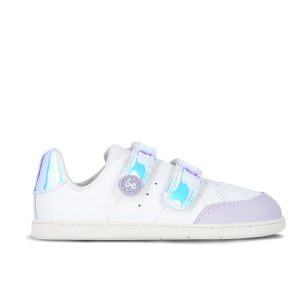 Kids barefoot sneakers Be Lenka Energise Kids - White & Iridescent