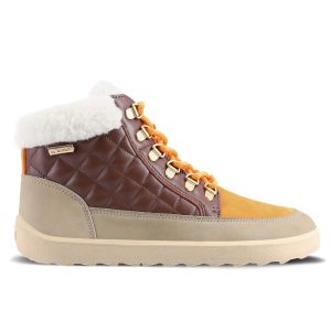 Barefoot Boots Be Lenka Olivia - Taupe, Dark Brown & Orange