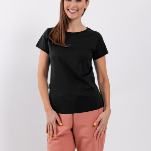 Women's Round Neck t-shirt Be Lenka Essentials - Jet Black