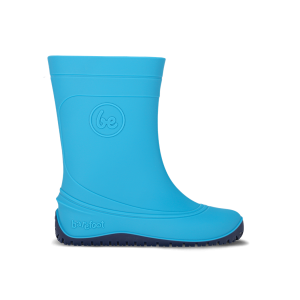 Kids Barefoot Rain Boots Be Lenka Pudds - Aqua Blue