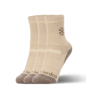 Kids barefoot Socks Be Lenka Kids - Crew - Merino Wool - Beige - 3 pack