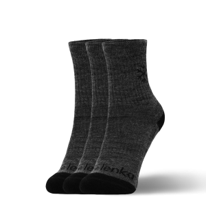 Kids barefoot Socks Be Lenka Kids - Crew - Merino Wool - Grey - 3 pack