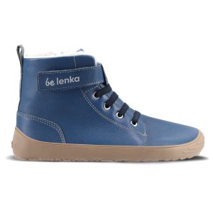 Winter barefoot boots Be Lenka Winter Kids - Ocean Blue