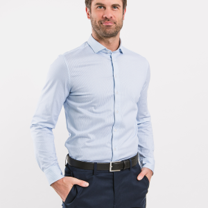 Men’s Shirt Slim Be Lenka Essentials - Blue and White