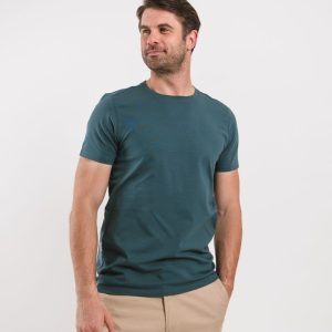 Men’s Round Neck T-shirt Be Lenka Essentials - Deep Ocean Blue