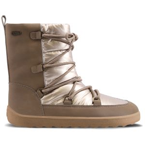 Winter Barefoot Boots Be Lenka Snowfox Woman - Champagne & Brown