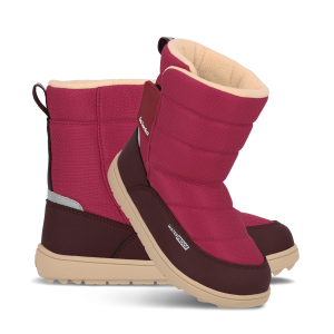 Kid's barefoot snow boots Be Lenka Ailo Junior - Berry
