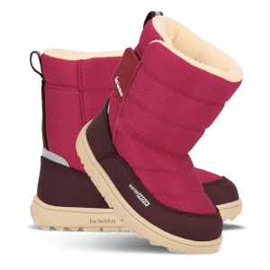 Kid's barefoot snow boots Be Lenka Ailo Preschool - Berry