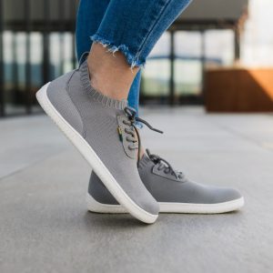 Barefoot Sneakers - Be Lenka Stride - Grey & White