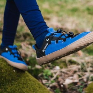 Be Lenka Kids barefoot sneakers - Xplorer - Blue & Olive Black