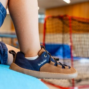 Kids barefoot sneakers Be Lenka Xplorer - Dark Brown & Navy