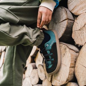 Be Lenka Kids barefoot sneakers - Xplorer - Olive Black & Sage Green