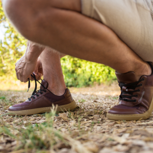 Barefoot Sneakers Barebarics Bravo - Maroon Brown